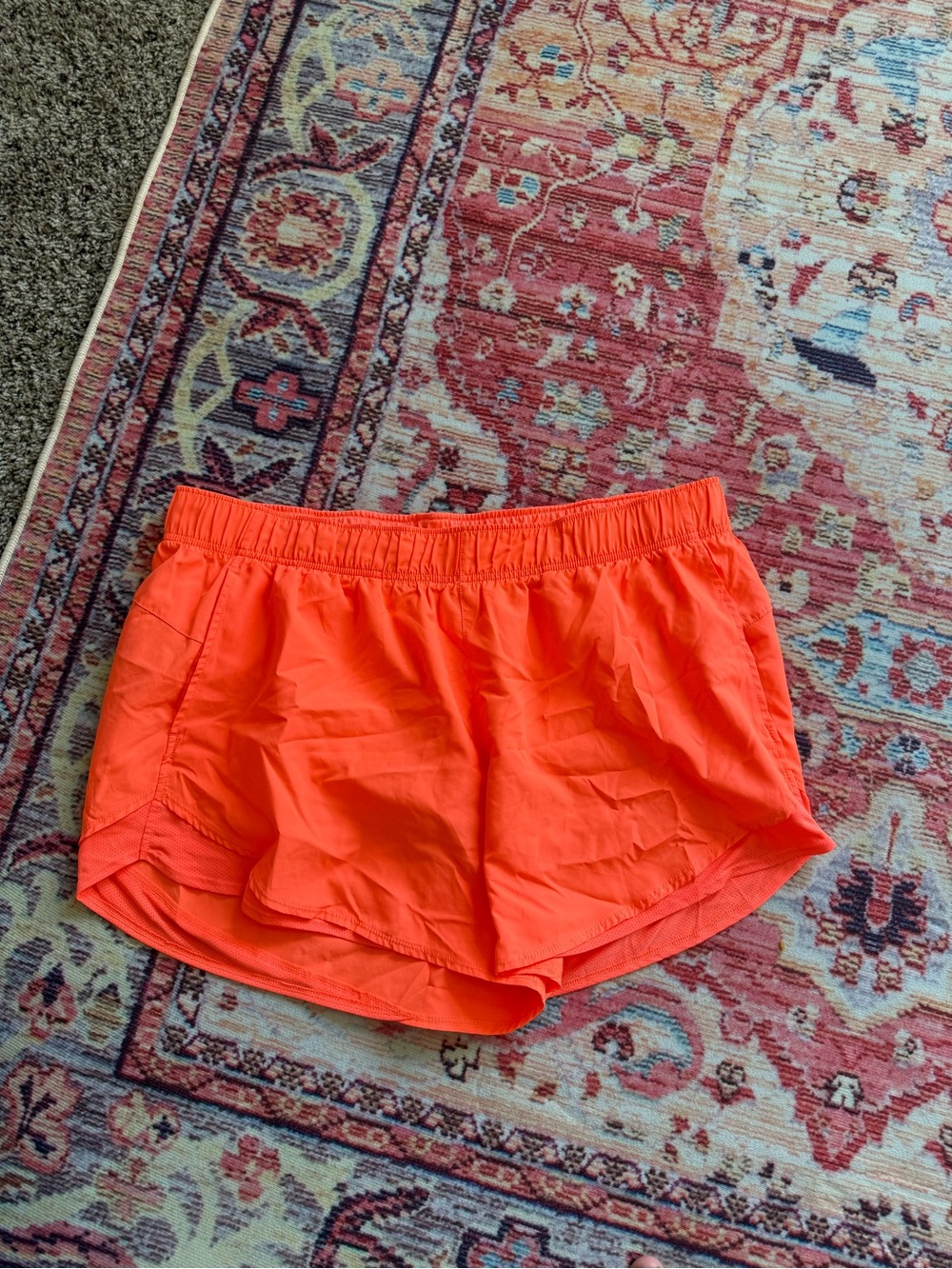 Neon Orange Women’s Athletic Shorts